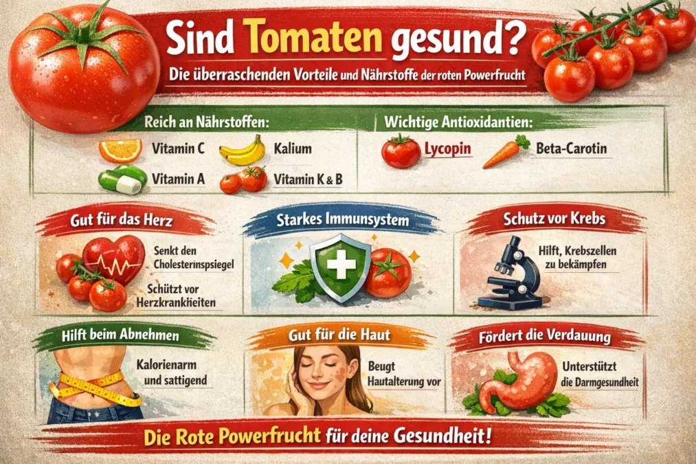 Sind Tomaten gesund? Die überraschenden Vorteile und Nährstoffe der roten Powerfrucht