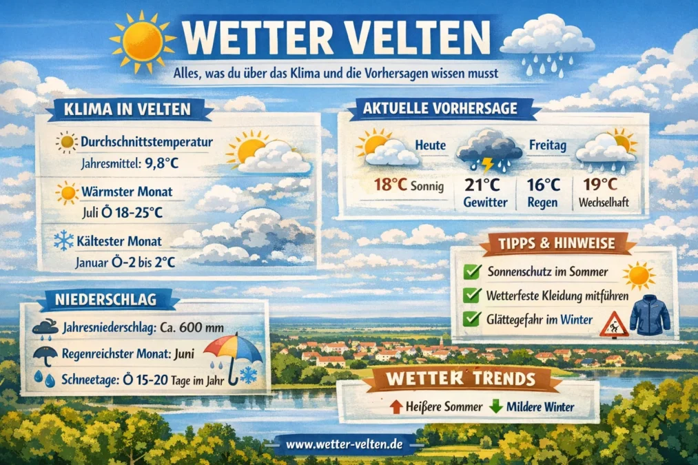 Wetter Velten Wetter Velten: Alles, was du über das Klima und die Vorhersagen wissen musst