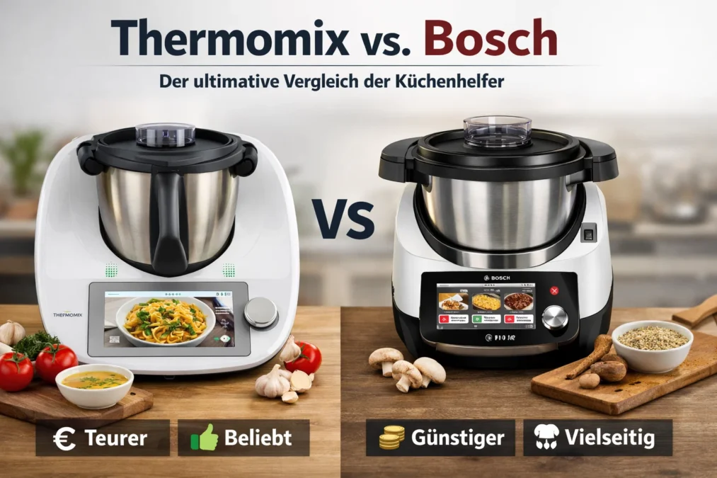 Thermomix Bosch: Der ultimative Vergleich der Küchenhelfer