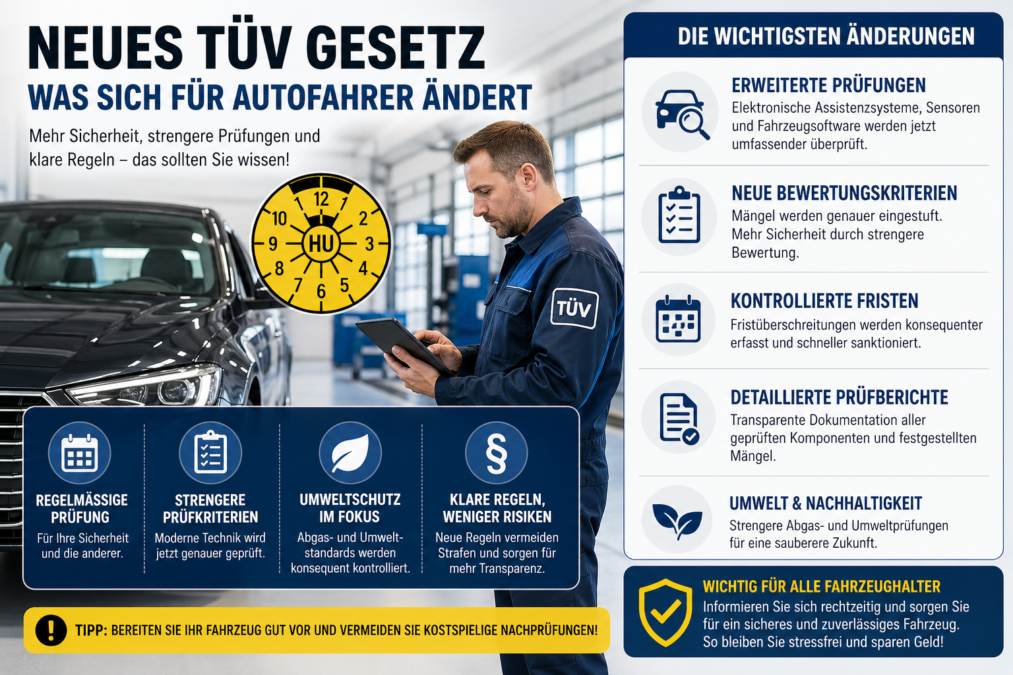Neues TÜV Gesetz: Was sich für Autofahrer wirklich ändert
