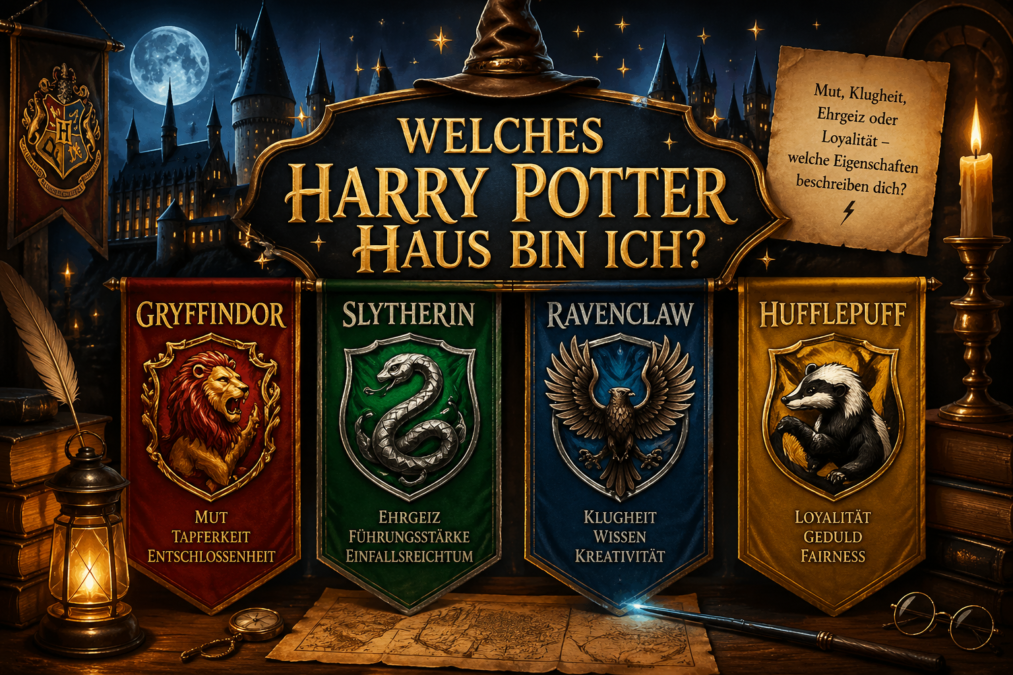 Welches Harry Potter Haus bin ich? Der ultimative Guide zur Entdeckung deiner Hogwarts-Identität