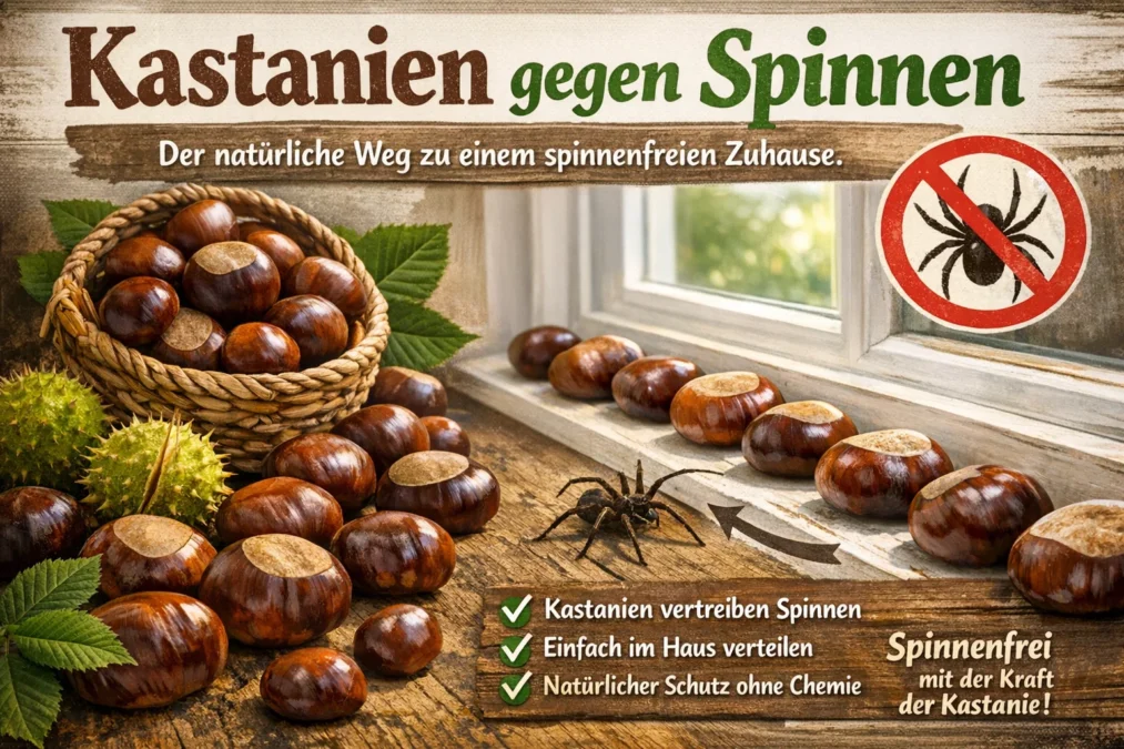 Kastanien gegen Spinnen: Der natürliche Weg zu einem spinnenfreien Zuhause